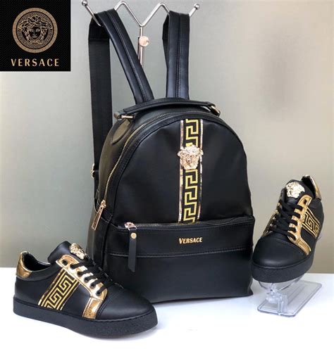 versace jeans blue backpack|versace gift set with backpack.